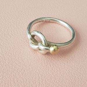 Tiffany & Co Love Knot Gold & Silver Ring